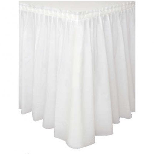 Saia de mesa Branco 74cm x 4,27m