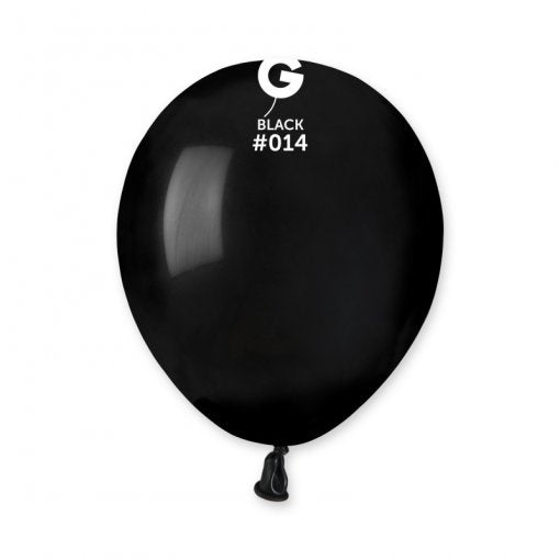 100 Balões latex 5'' (12cm) cor Black #014