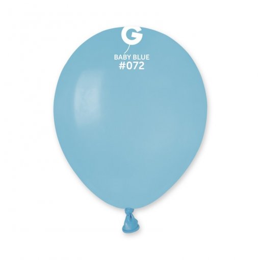 100 Balões latex 5'' (12cm) cor Baby Blue #072