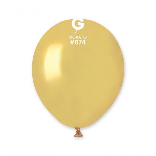 100 Balões latex 5'' (12cm) cor Dorato #074