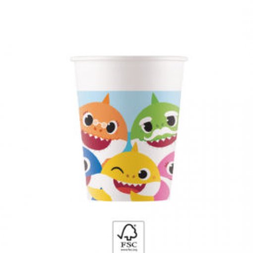 8 Copos 200ml Baby Shark