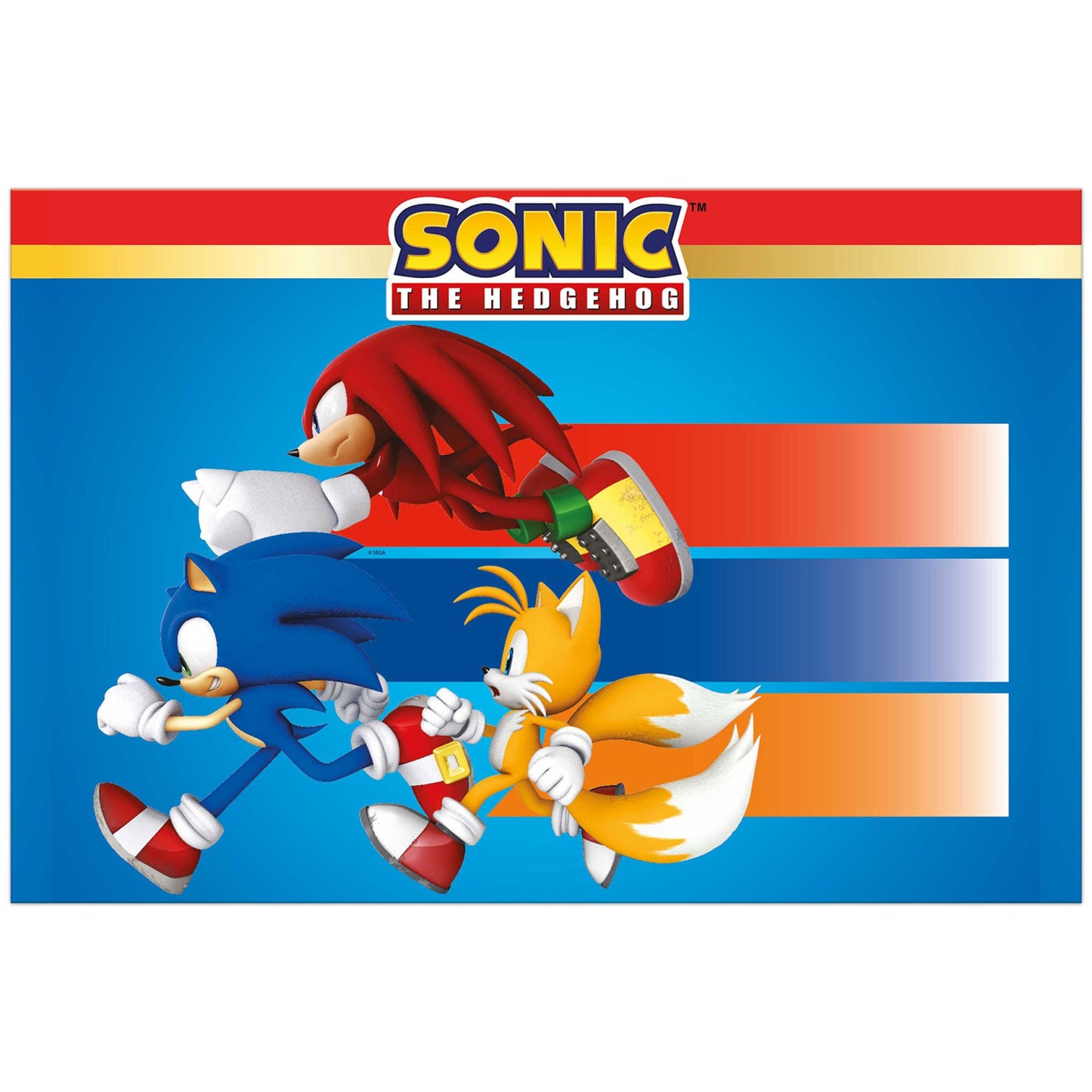 Toalha de mesa 120 x 180cm Sonic The Hedgehog