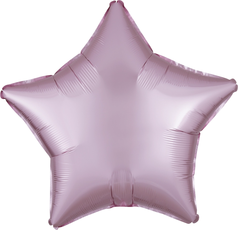 Balão Foil S18 Estrela 48cm Satin Rosa Claro
