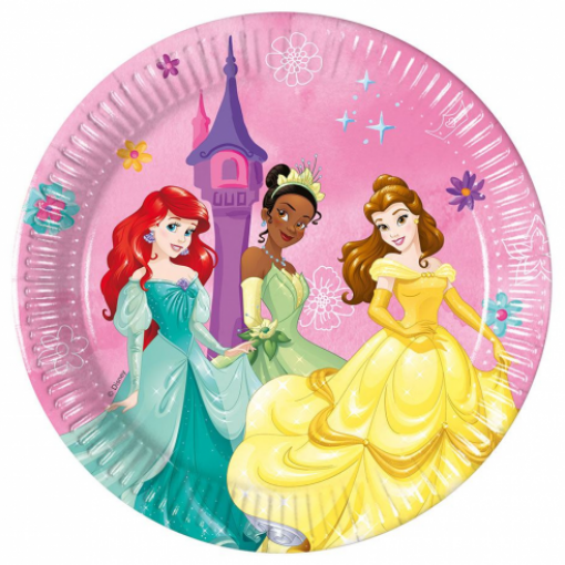 8 Pratos 20cm EU Princesas Disney