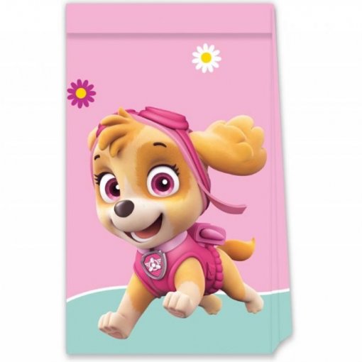 4 Sacos de Oferta Papel Patrulha Pata - Skye & Everest