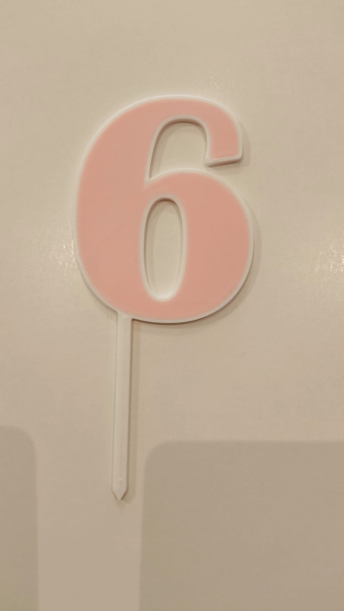 Topper Nº 6 - 9cm