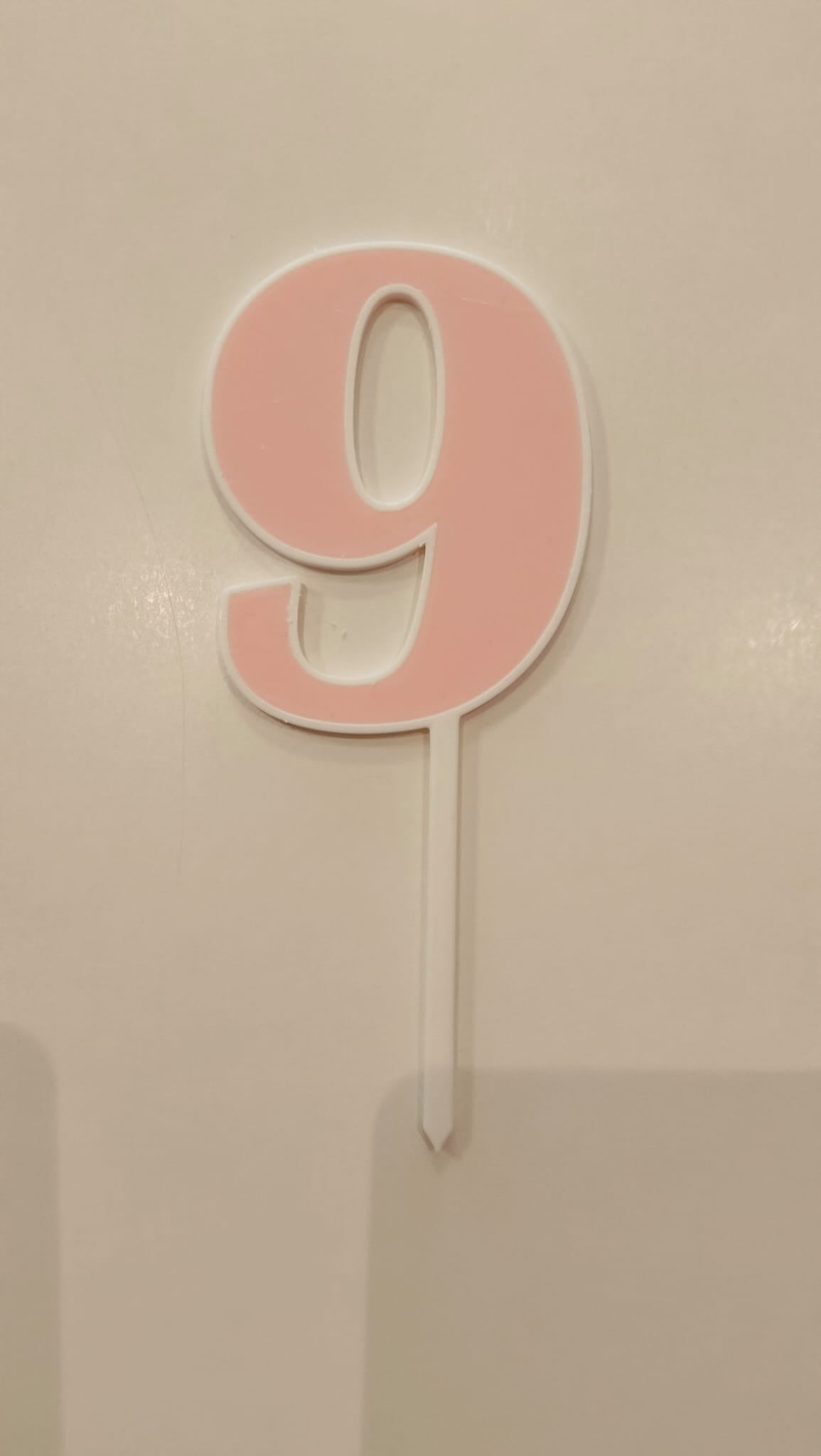 Topper Nº 9 - 9cm