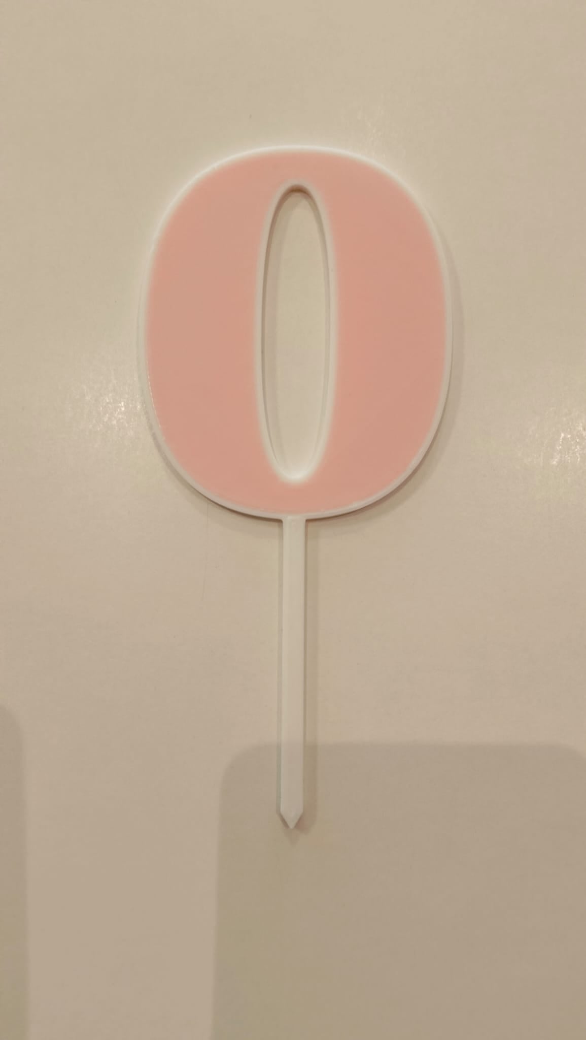Topper Nº 0 - 9cm