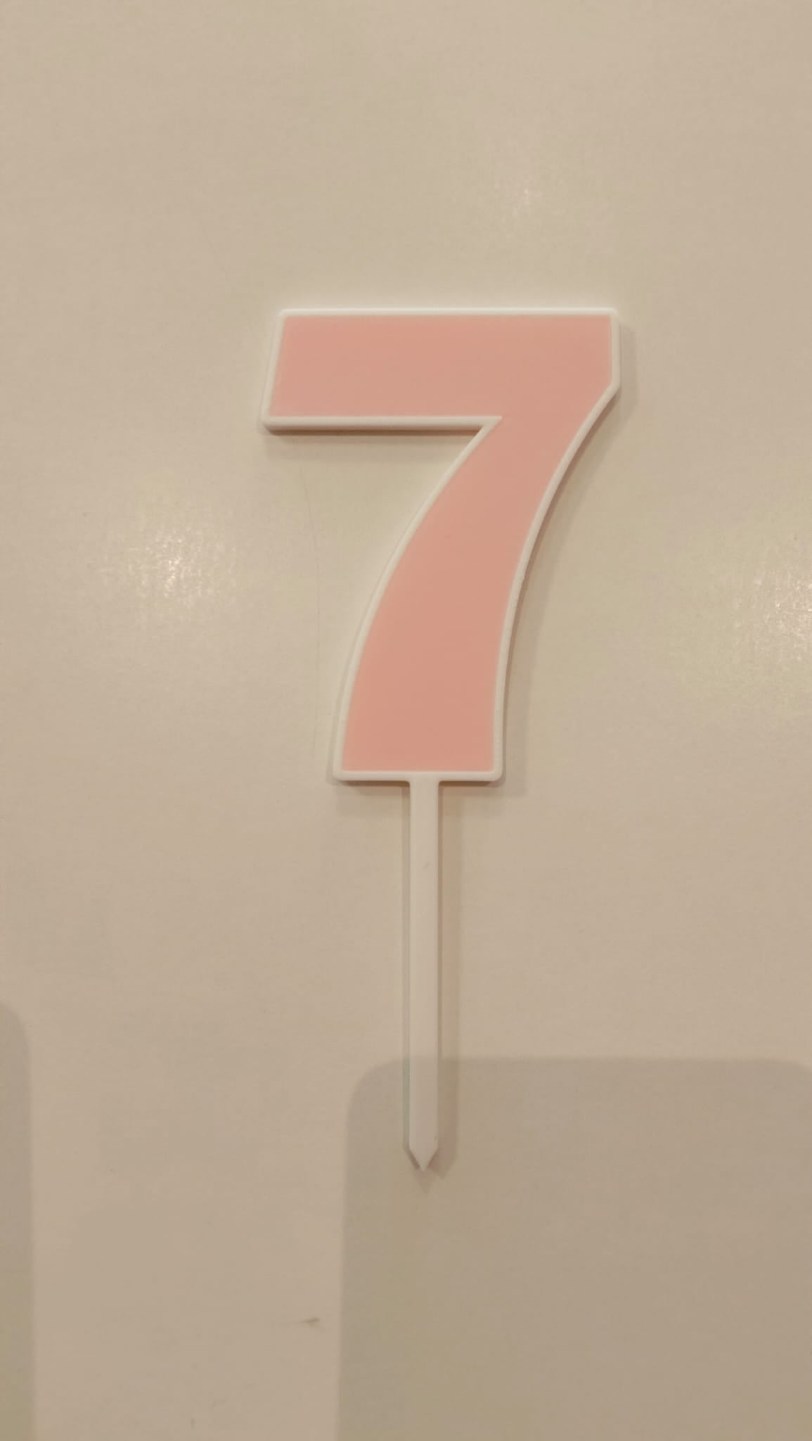 Topper Nº 7 - 9cm