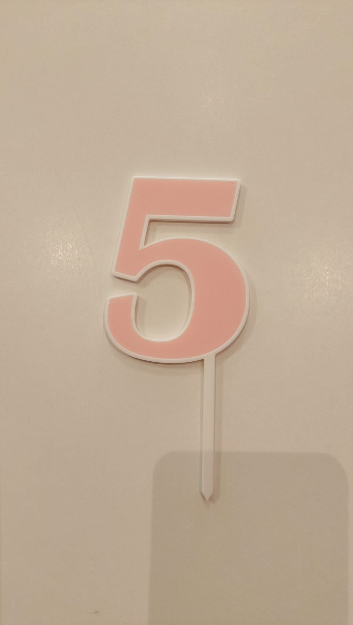 Topper Nº 5 - 9cm