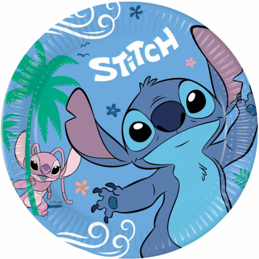 8 Pratos 23cm Stitch