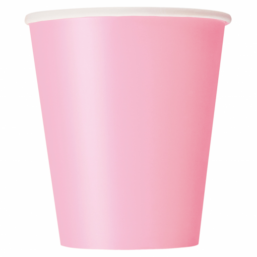 8 Copos 267ml EU Rosa Claro