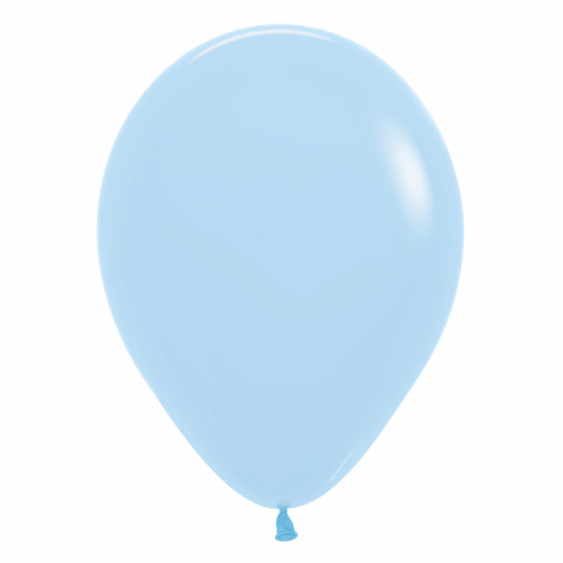 50 Balões latex R12 (30cm) - Pastel Matte Blue