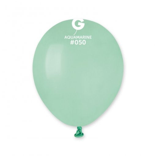 100 Balões latex 5'' (12cm) cor Aquamarine #050