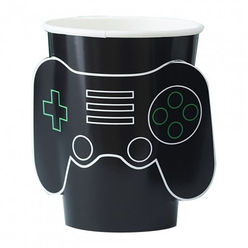 8 Copos 267ml Gaming - Level Up