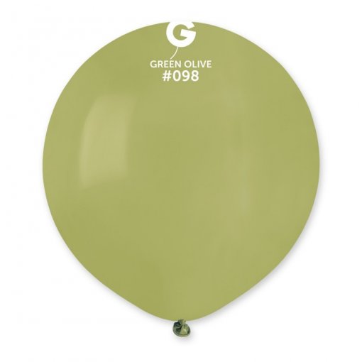 25 Balões latex 19'' (48cm) cor Green Olive #098