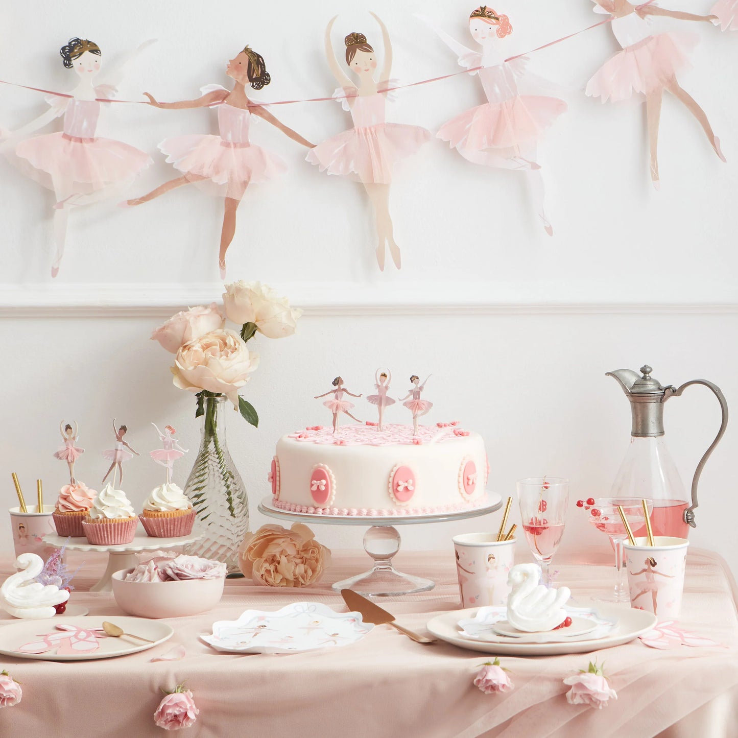 Kit de cupcake bailarina (x 24 toppers)