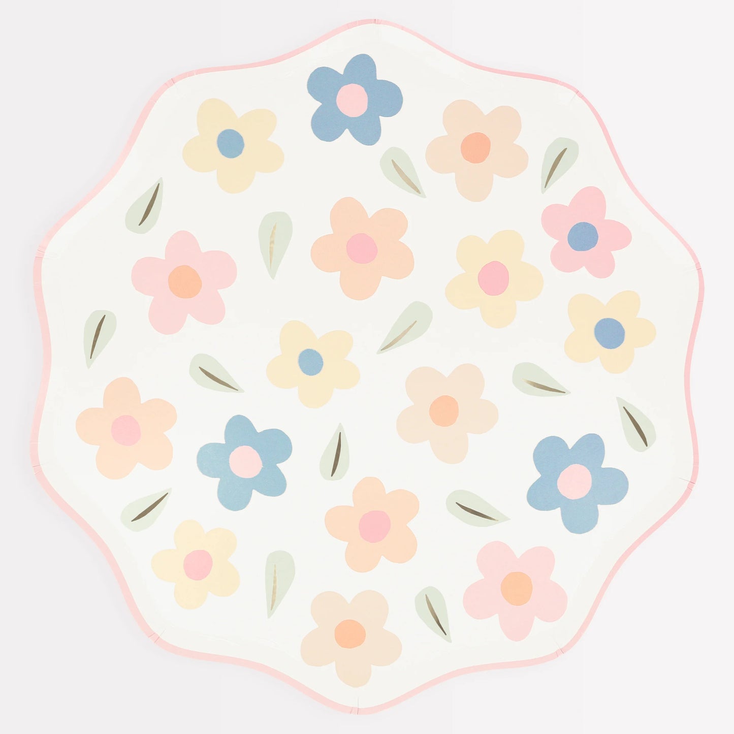 8 pratos de jantar Happy Flowers