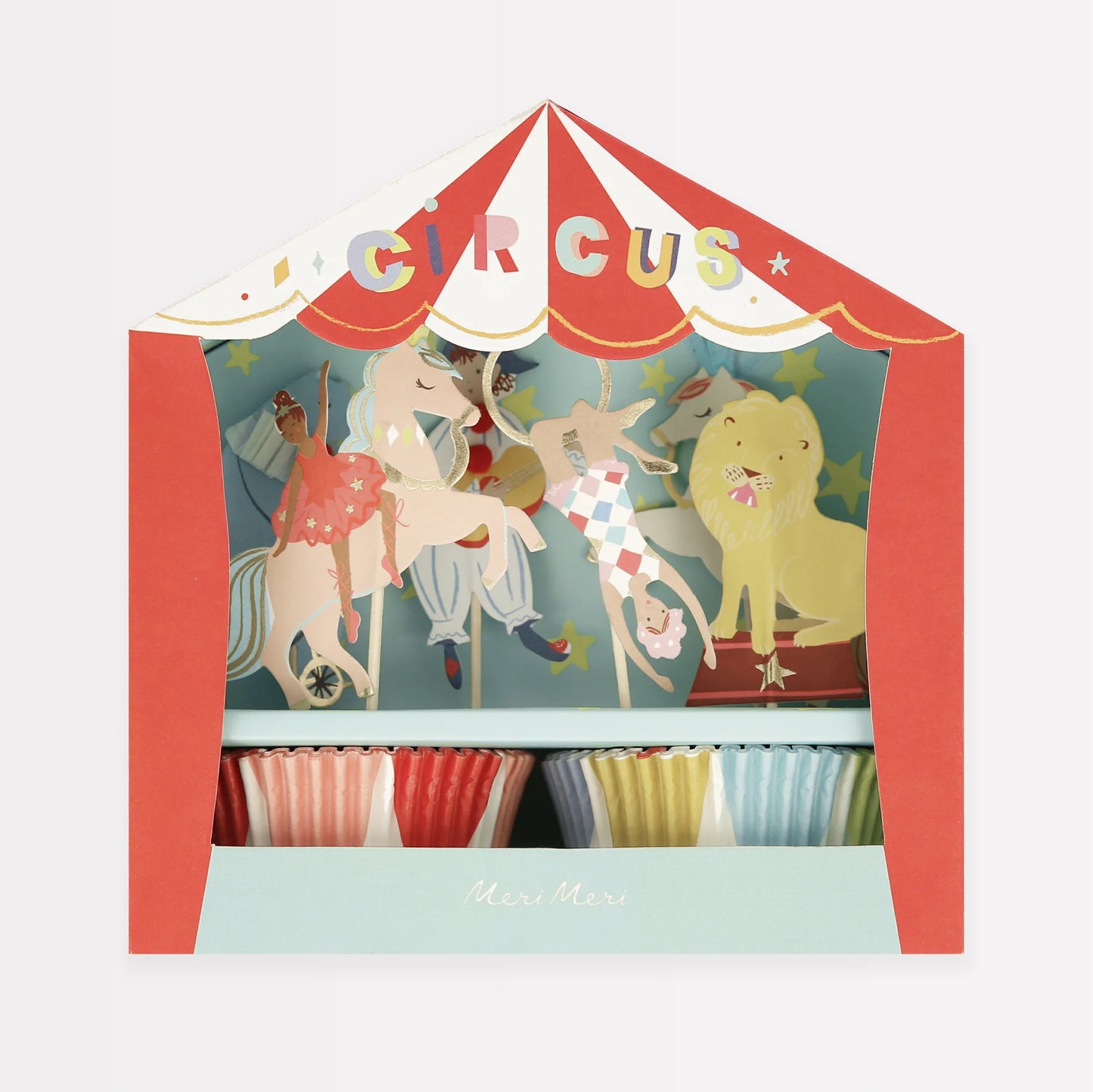 Kit de cupcake de circo (x 24 toppers)