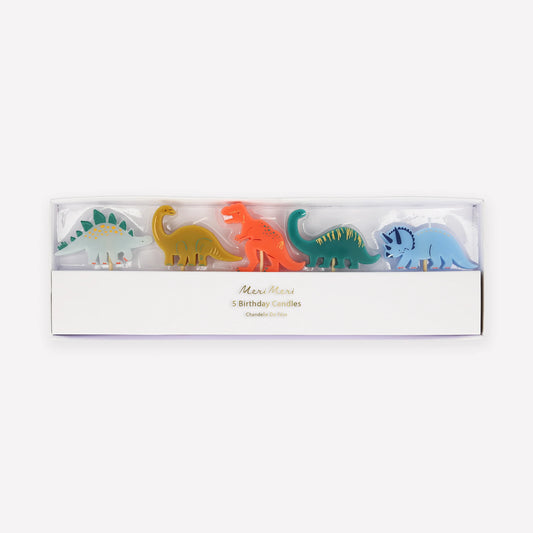 5 Velas Dinosaur