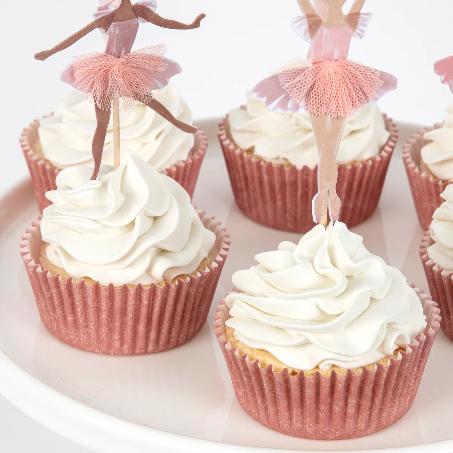 Kit de cupcake bailarina (x 24 toppers)