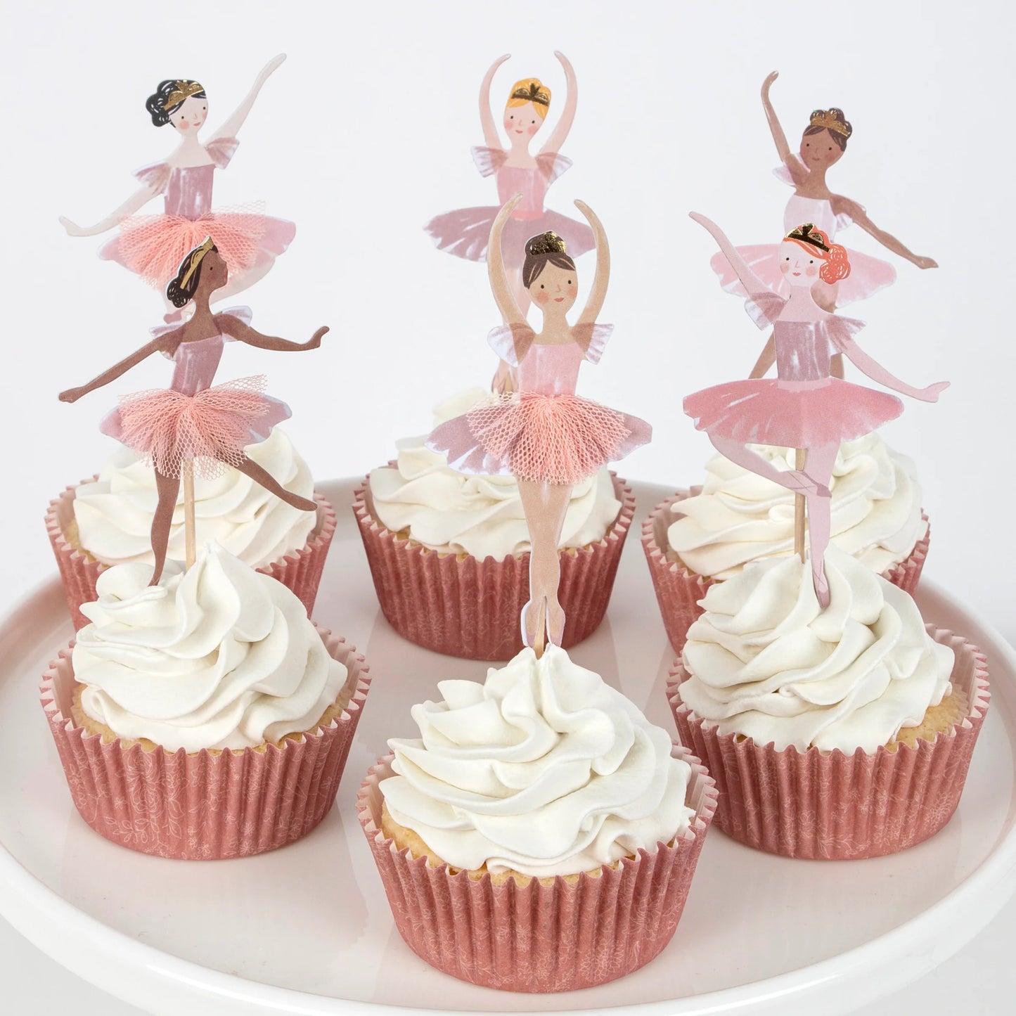 Kit de cupcake bailarina (x 24 toppers)