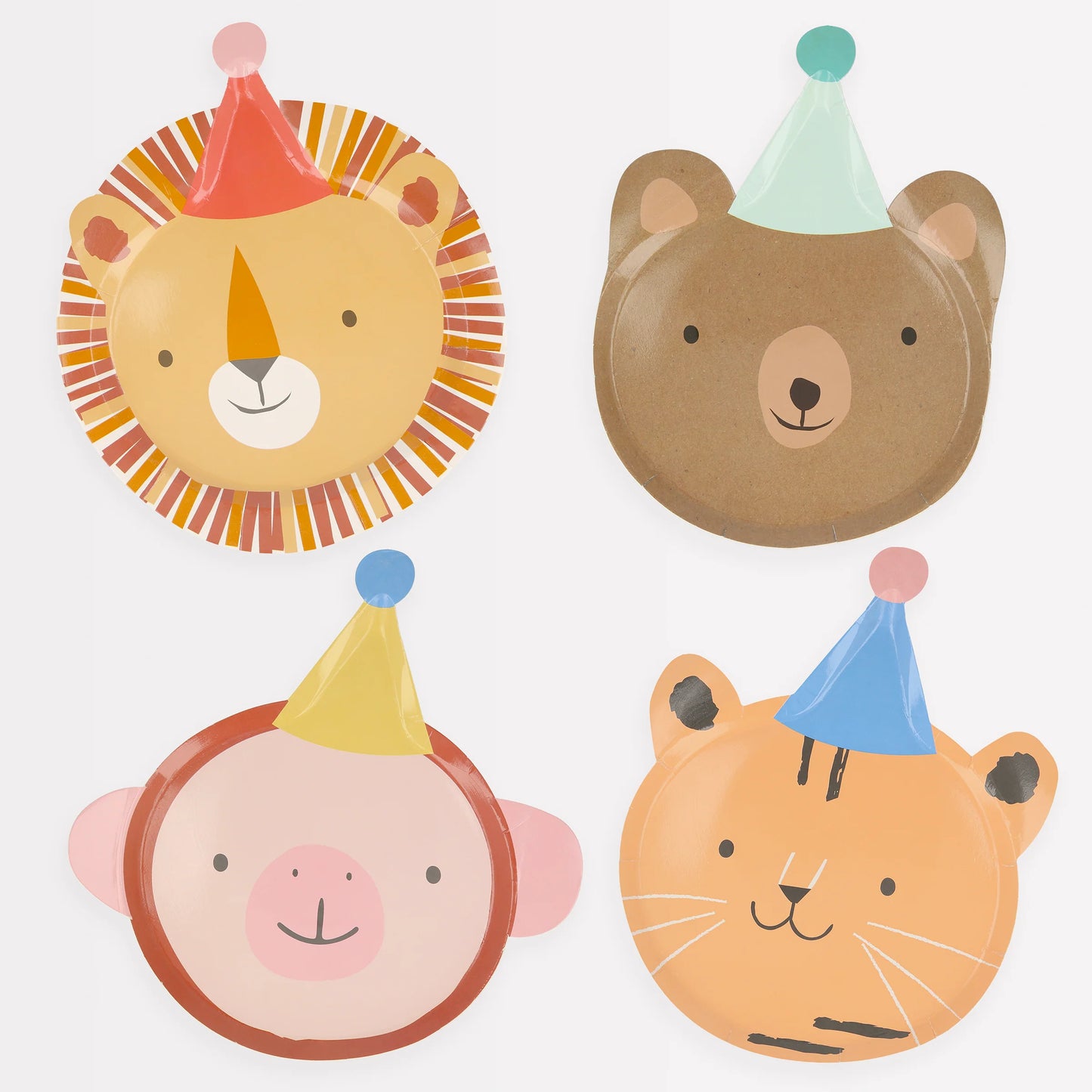 8 Pratos Animal Parade