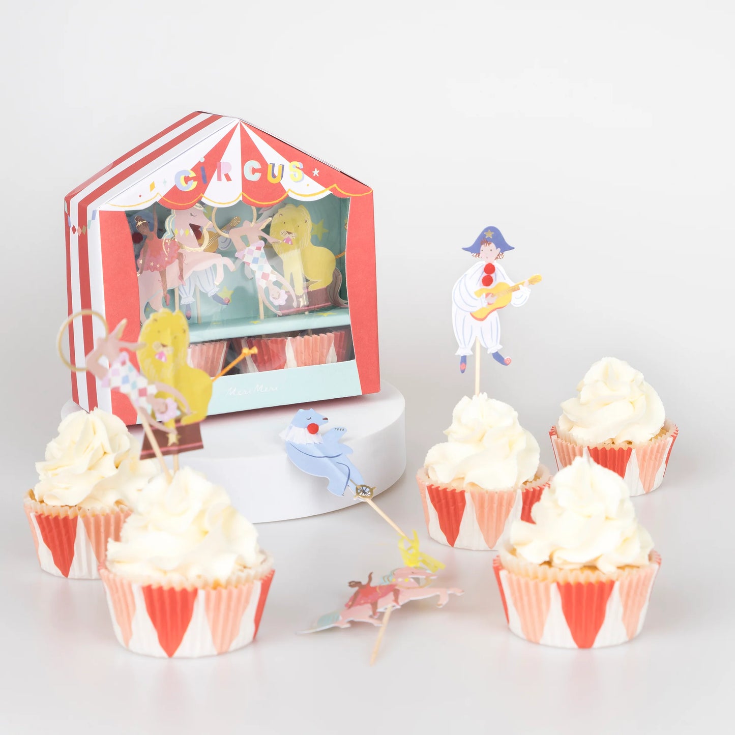 Kit de cupcake de circo (x 24 toppers)