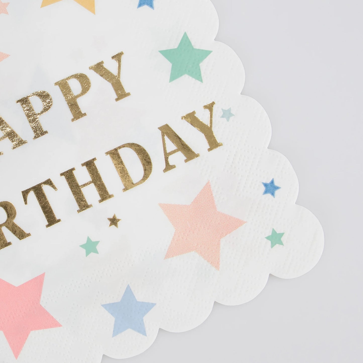 Feliz Aniversário Estrelas grandes guardanapos grandes (x 16)