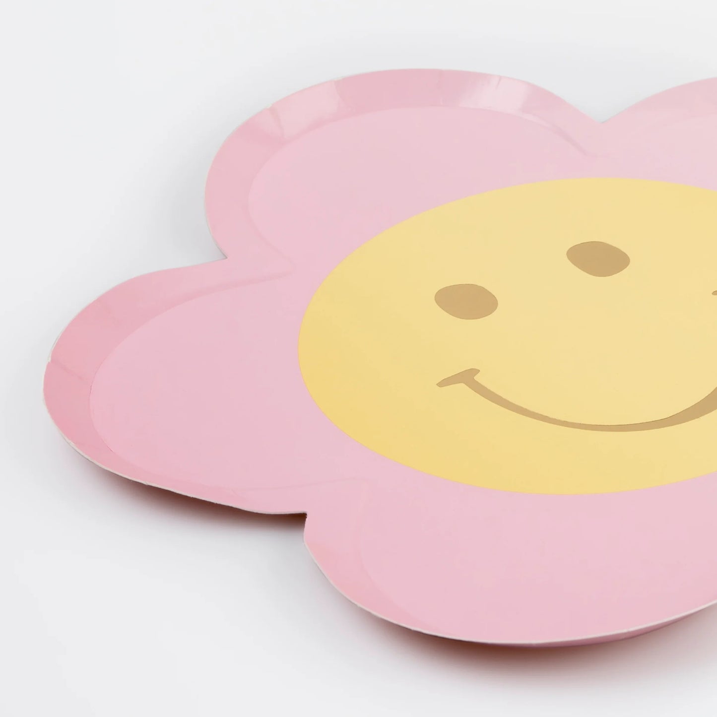 8x Pratos Happy Icons Flower