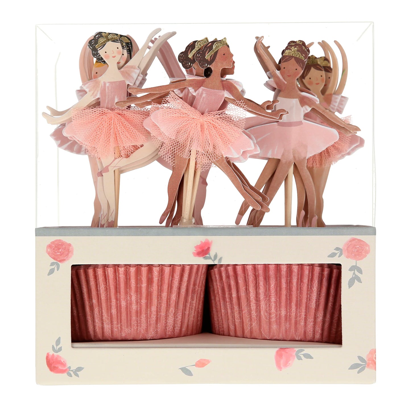 Kit de cupcake bailarina (x 24 toppers)