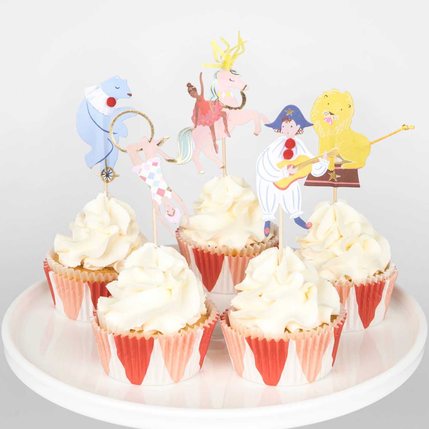 Kit de cupcake de circo (x 24 toppers)