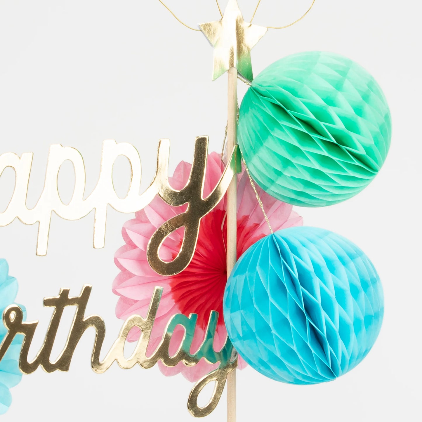 Topo de Bolo Happy Birthday