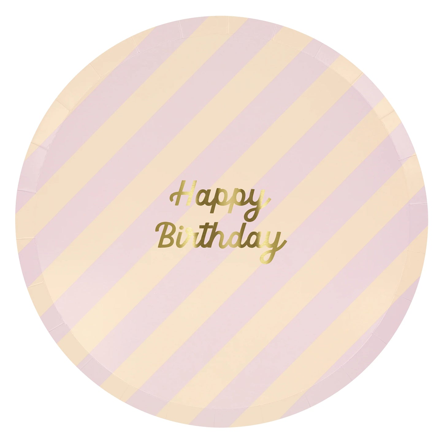 Pratos de jantar Happy Birthday Riscas (x 8)