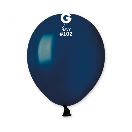 100 Balões latex 5'' (12cm) cor Navy #102