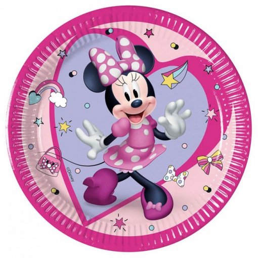 8 Pratos 20cm EU Minnie Junior