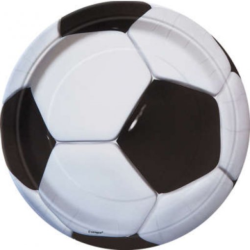 8 Pratos 18cm EU Futebol