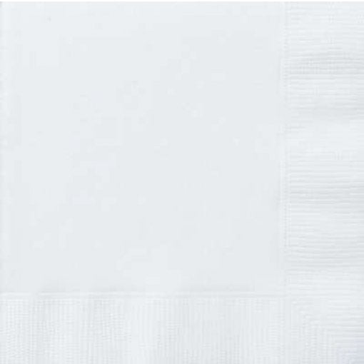 20 Guardanapos 33cm Branco