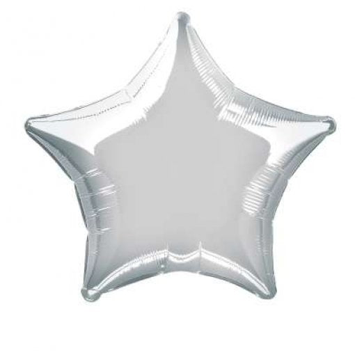 Balão Foil Estrela 20'' Prateado