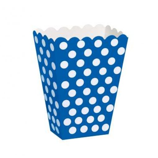 8 Caixas de Pipocas Bolas Azul Médio