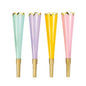 4 Cornetas Escamas Cor Pastel