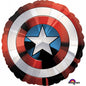 Balão Foil P38 SuperShape Escudo Capitão América - Avengers