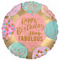 Balão Foil S40 Happy Birthday Pastel
