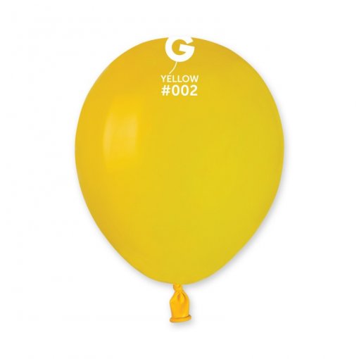 100 Balões latex 5'' (12cm) cor Yellow #002