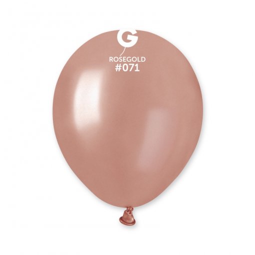 100 Balões latex 5'' (12cm) cor Rose Gold #071
