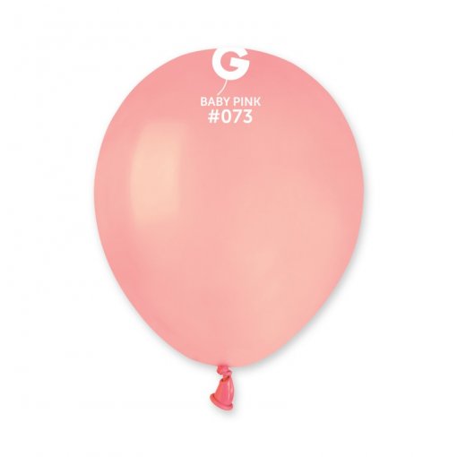 100 Balões latex 5'' (12cm) cor Baby Pink #073