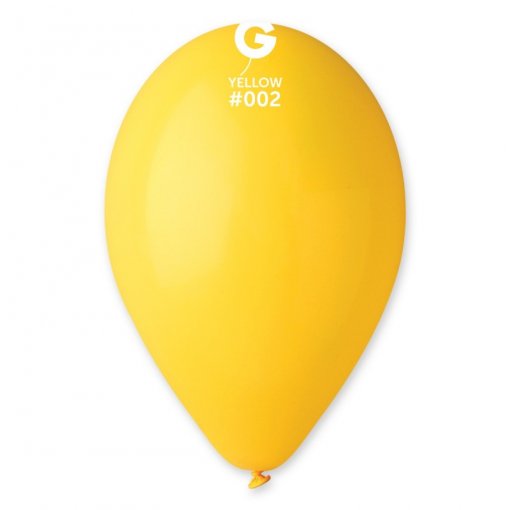 8 Balões latex 12'' cor Yellow #002