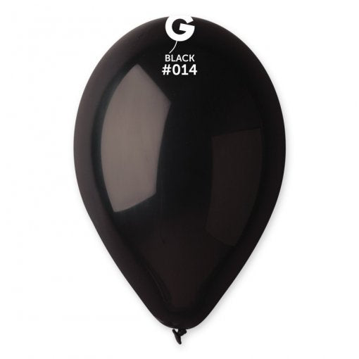 8 Balões latex 12'' (30cm) cor Black #014