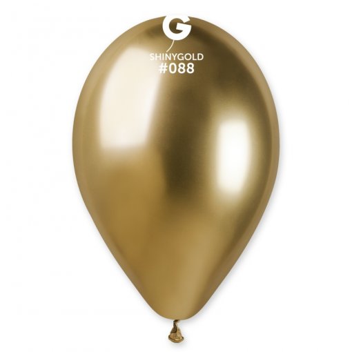 50 Balões latex 13'' (33cm) cor Shiny Gold #088