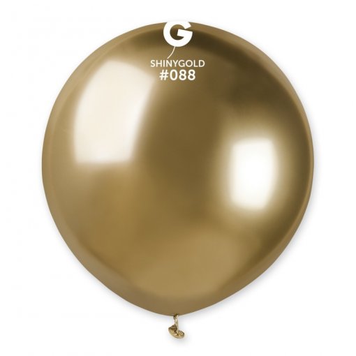 25 Balões latex 19'' (48cm) cor Shiny Gold #088